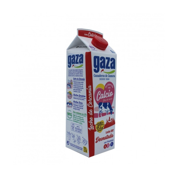 Leche Desnatada Con Calcio Gaza Brik 1 L