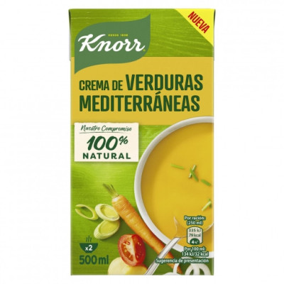 Crema de verduras mediterráneas Knorr 500 ml.