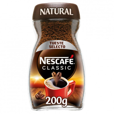 Café soluble natural classic Nescafé 200 g.