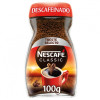 Café soluble natural descafeinado Nescafé 100 g.