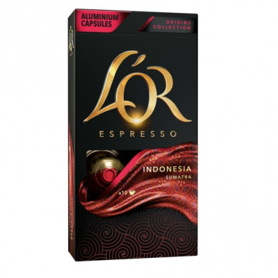 Café indonesia en cápsulas L'or Espresso compatible con Nespresso 10 unidades de 5,2 g.