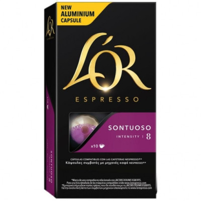 Café espresso en cápsulas Lor Sontuoso 10 ud.
