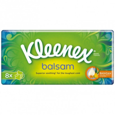 Pañuelos balsam Kleenex pack de 8 ud.