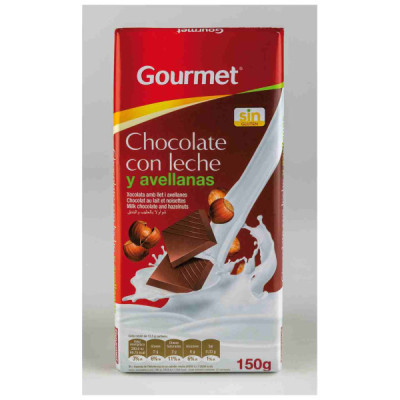 Chocolate con Leche y Avellanas Gourmet 150gr