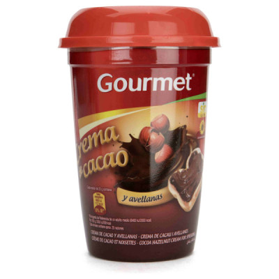Crema de Cacao con Avellanas 1 Sabor Gourmet 500gr