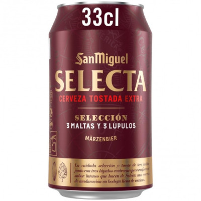 Cerveza San Miguel Selecta lata 33 cl.