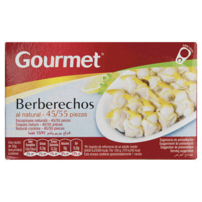 Berberechos 45/55 Piezas Gourmet