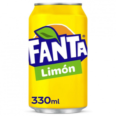 Fanta de limón lata 33 cl.