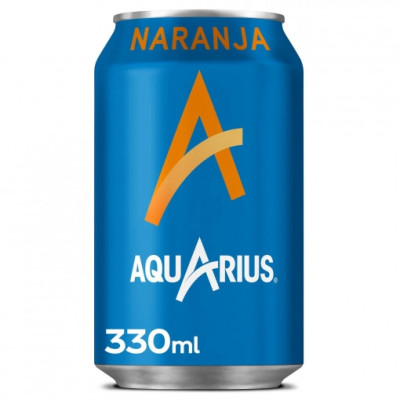 Aquarius sabor naranja lata 33 cl.