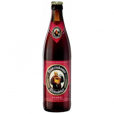 Cerveza Franziskaner Dunkel alemana de trigo botella 50 cl.
