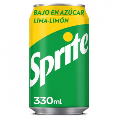 Sprite de lima-limón bajo en azúcar lata 33 cl.