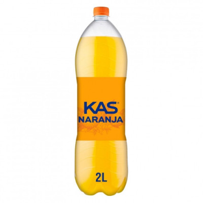 Refresco de naranja con gas Kas 2 l.